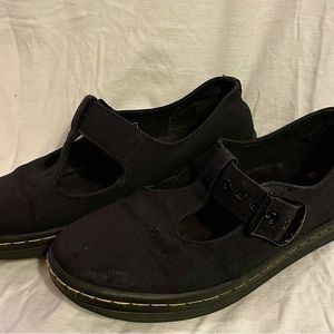 Dr Marten Canvas T strap Mary Jane shoes. Size 5 UK, 7 US